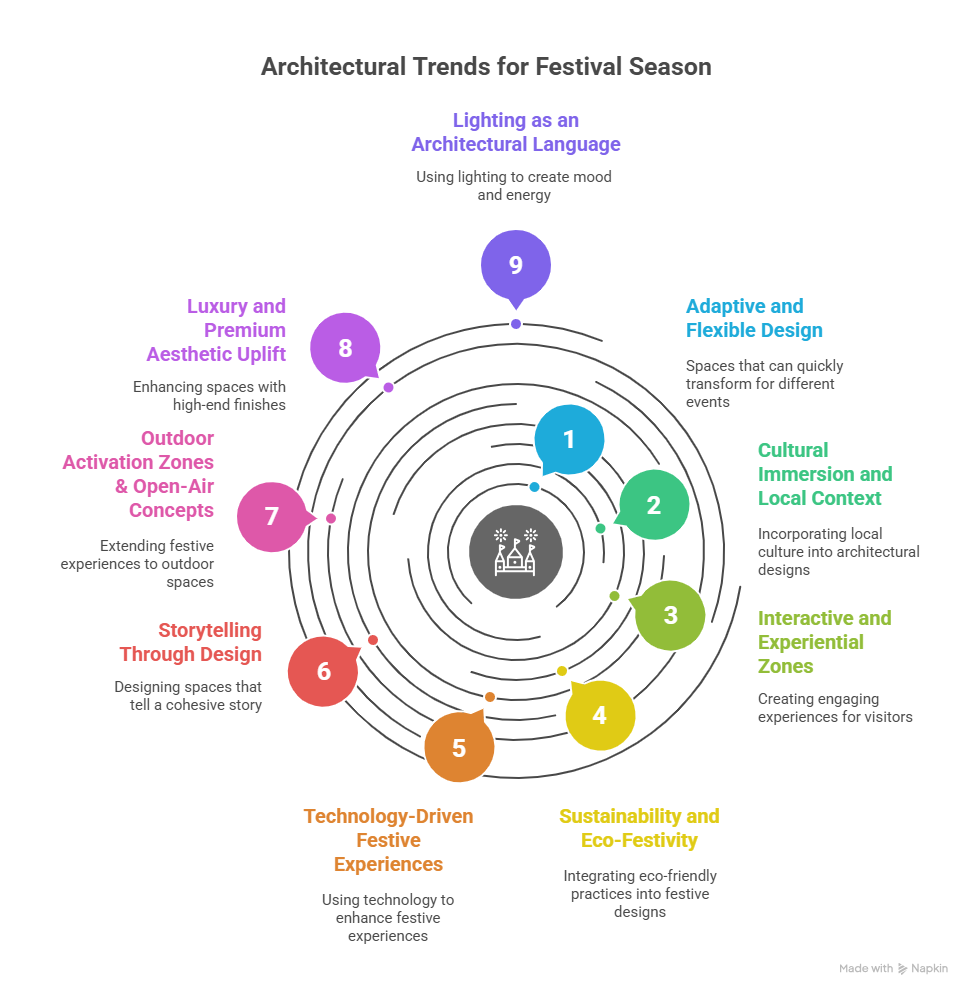 ARCHITECTURAL TRENDS FOR FESTIVAL SEASON